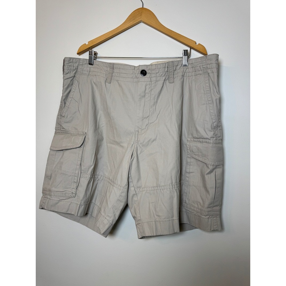 Tommy Hilfiger Mens Cargo Shorts 40 Stone Gray Core Cotton Utility NWT